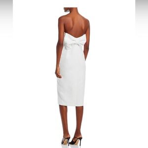 Amanda Uprichard bow midi strapless